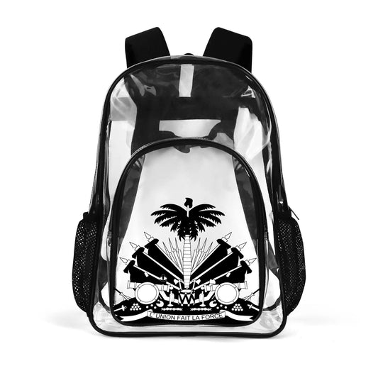 Large 17 Inch Clear Bag PVC See Through Transparent School Backpack