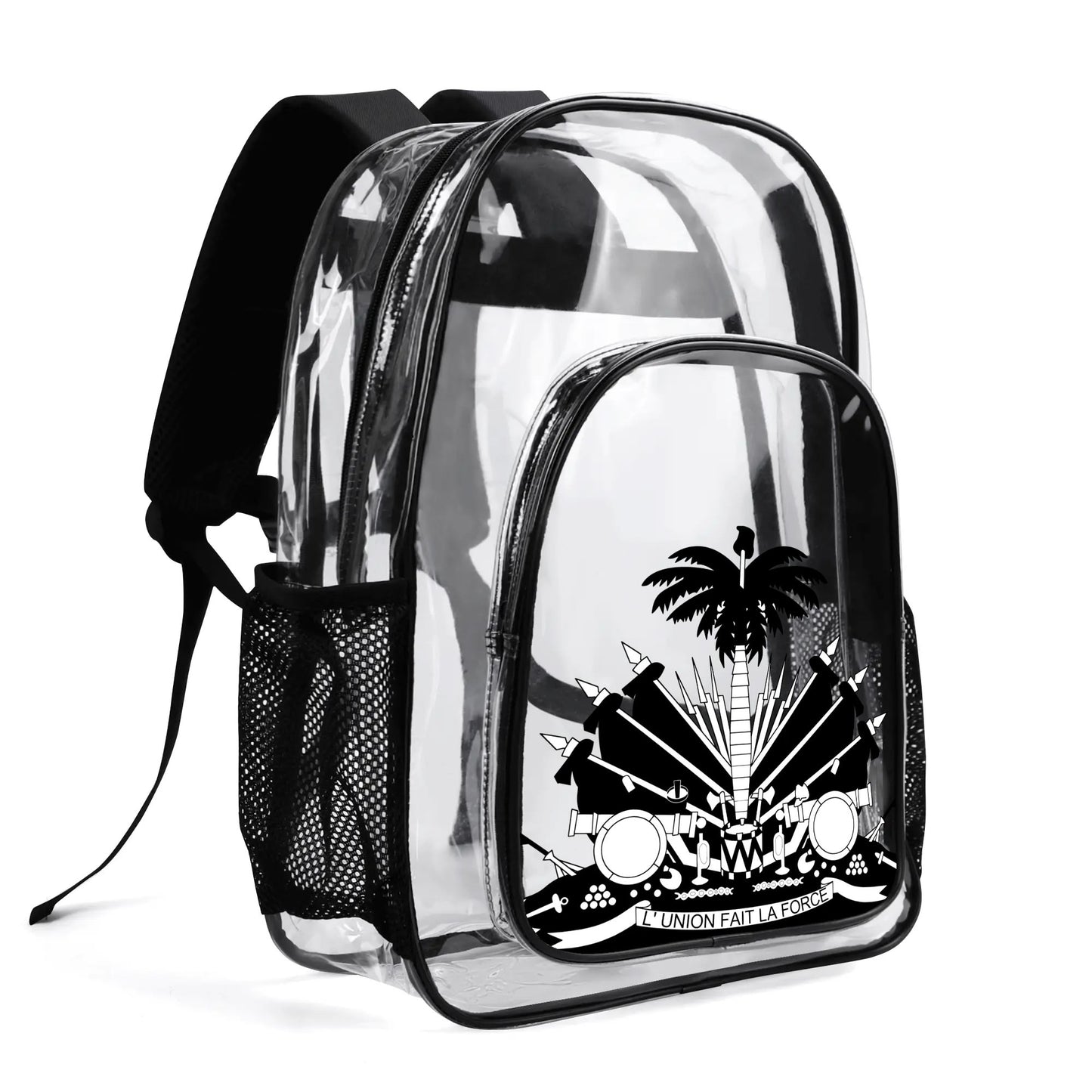 Large 17 Inch Clear Bag PVC See Through Transparent School Backpack