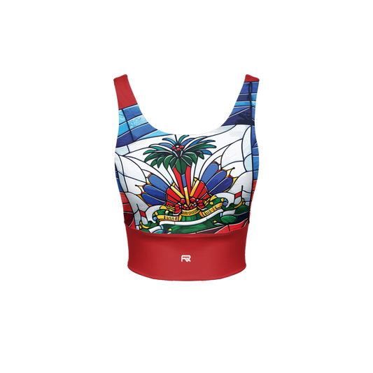 Women’s Longline Haitian Flag | Soft Texture