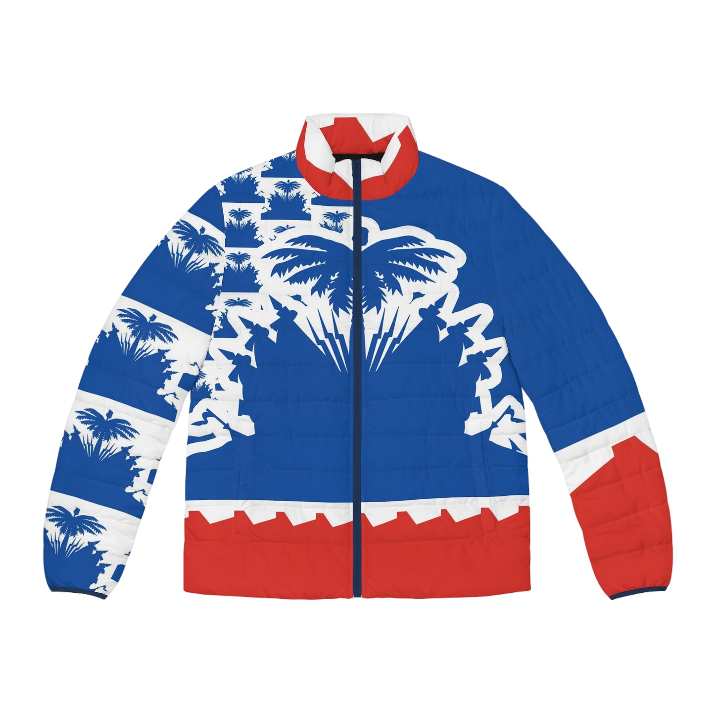 Haitian Palm Tree / Puffer Jacket (AOP)