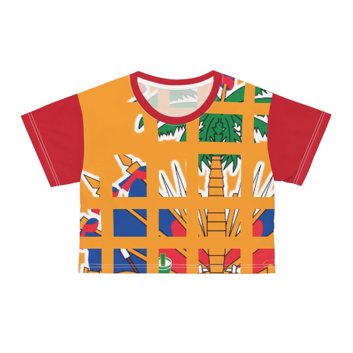 Haitian Flag Crop Tee