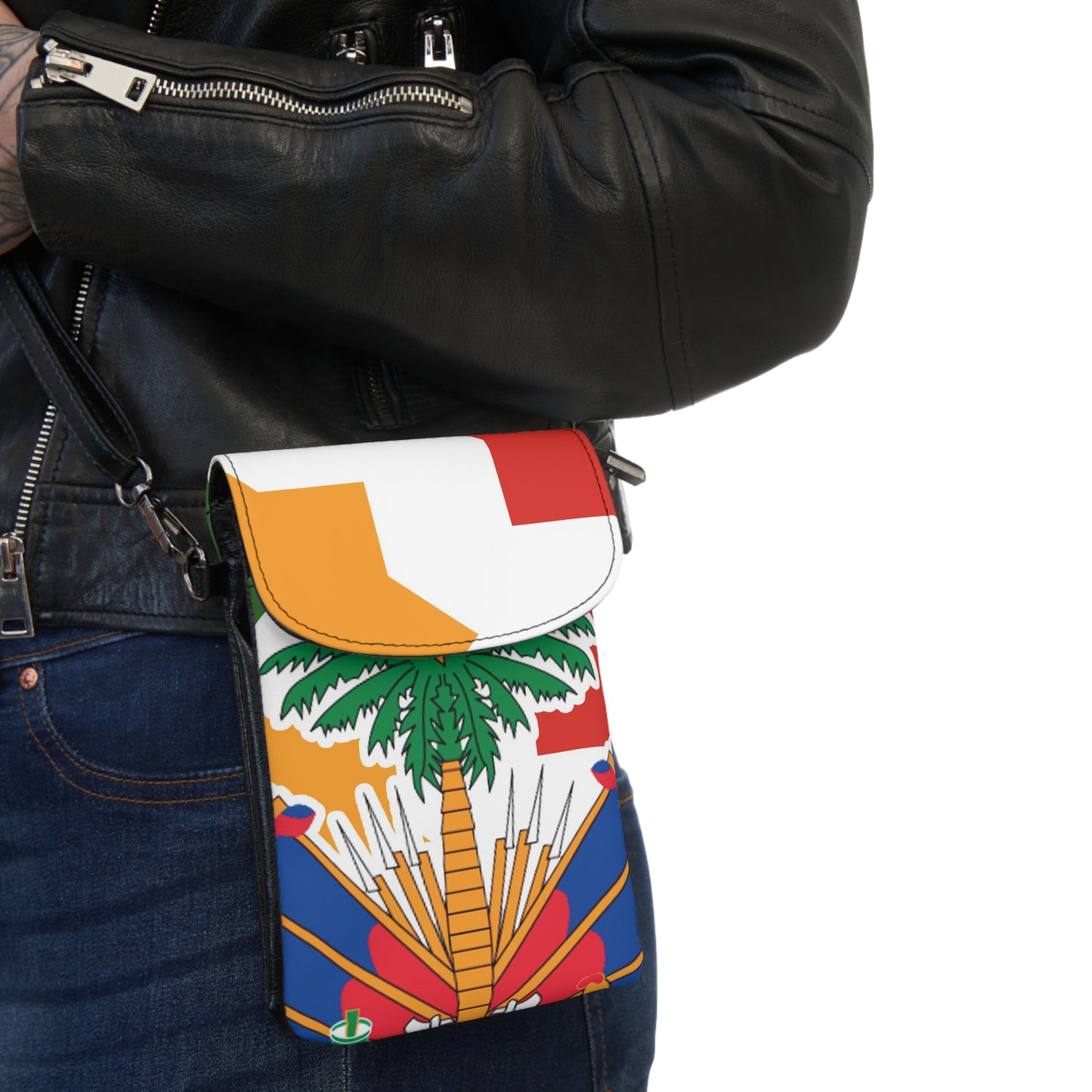 Haitian Flag / Small Cell Phone Wallet