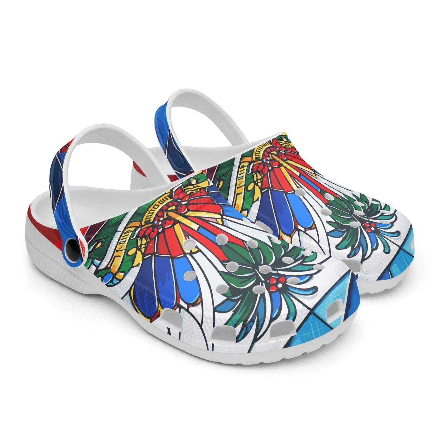 Haitian Palm Tree ART | Clogs