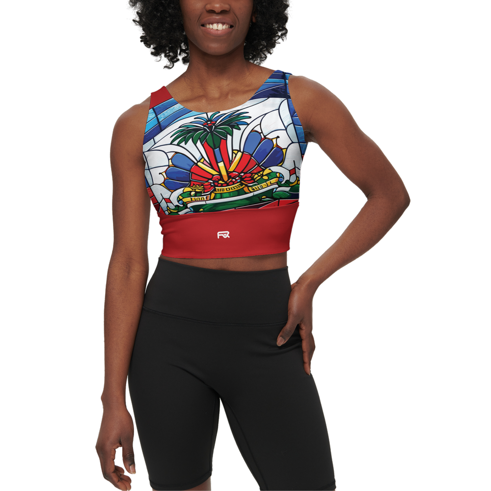 Women’s Longline Haitian Flag | Soft Texture