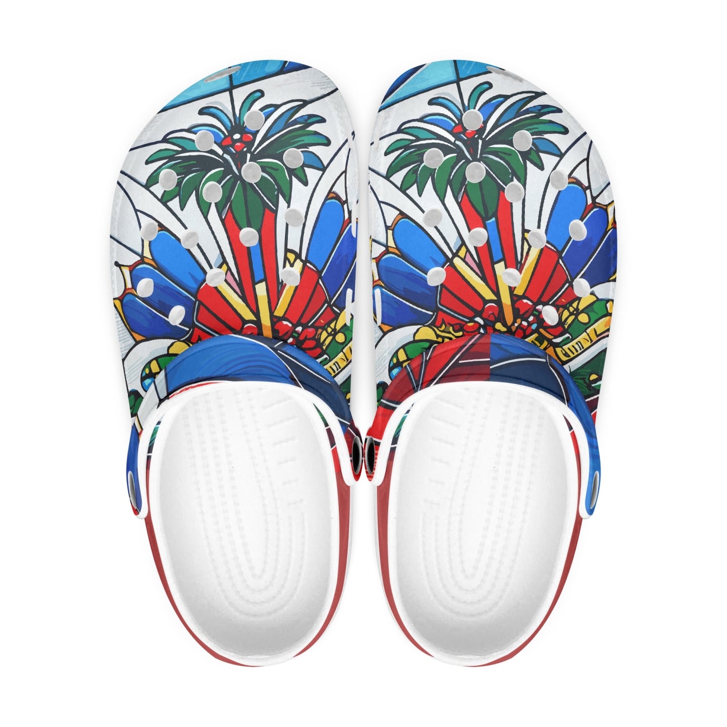 Haitian Palm Tree ART | Clogs