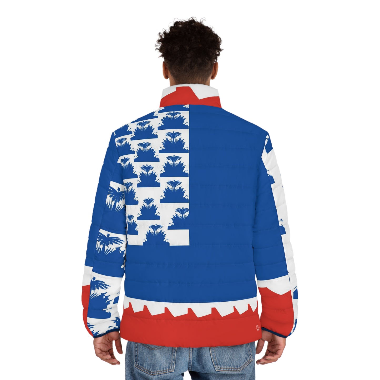 Haitian Palm Tree / Puffer Jacket (AOP)