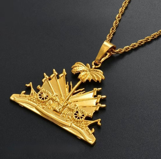 Haitian Palm Men’s Necklace